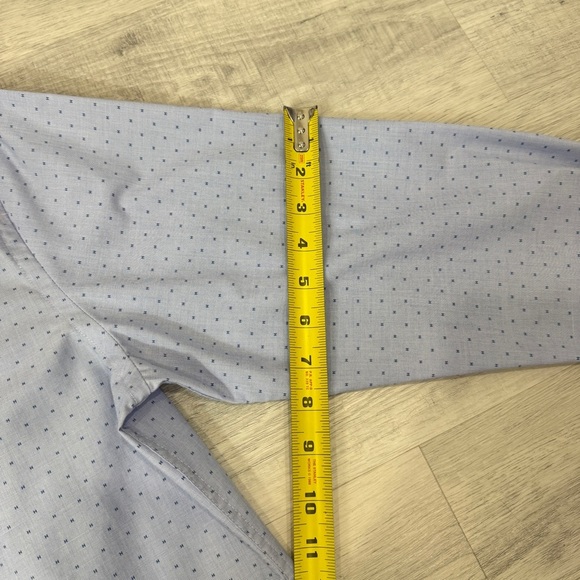 Tommy Hilfiger Light Blue Dress Shirt with Dotted H Pattern Neck 16 - Picture 10 of 17